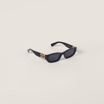 Miu Glimpse low-profile sunglasses with Slate lenses