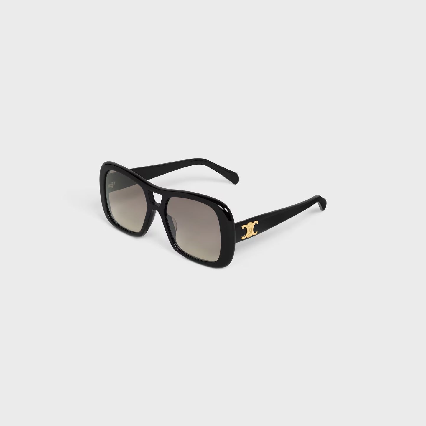Occhiali da sole Triomphe 18 in acetato nero donna