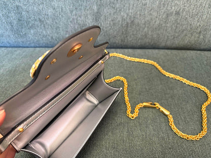 Borsa a tracolla impreziosita da cristalli Locò beige