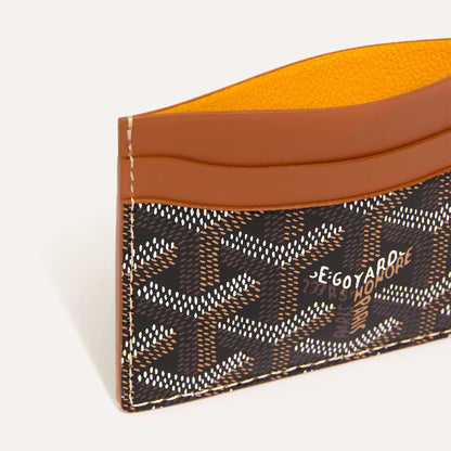 Saint-Sulpice Card Wallet Black & Tan