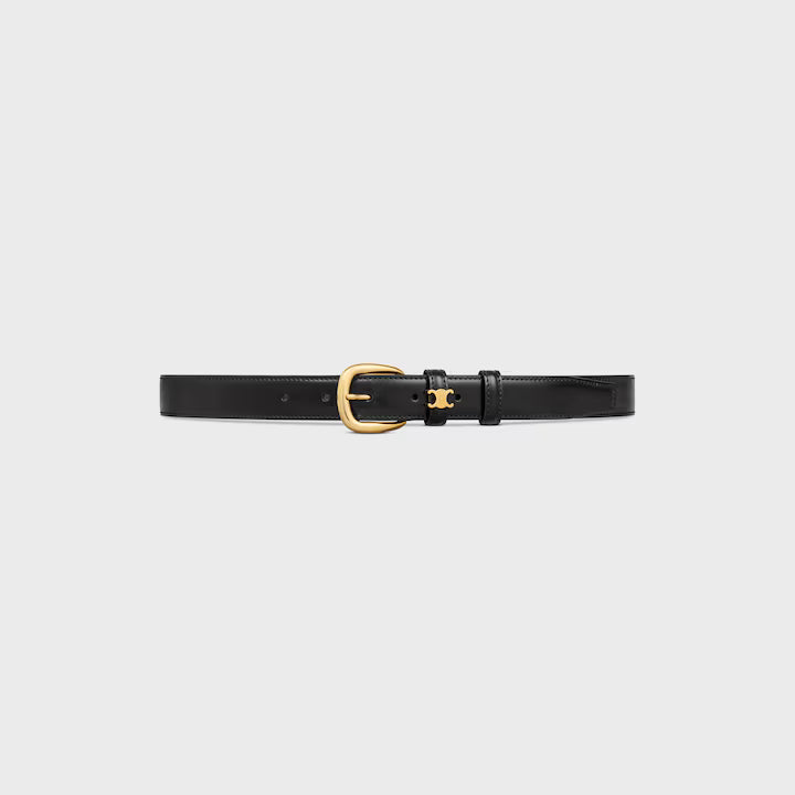 Cintura Vivienne da 25mm in pelle Taurillon Nero donna