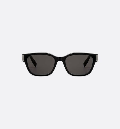 CD Icon S1I Schwarze quadratische Herren-Sonnenbrille
