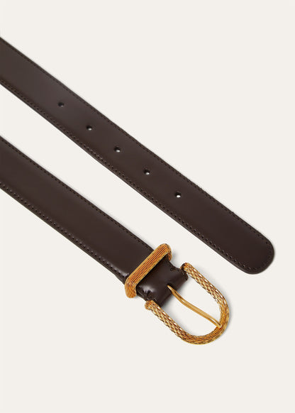 Gürtel Intarsie Schwarzes Schaf/Sonnen Gold Damen
