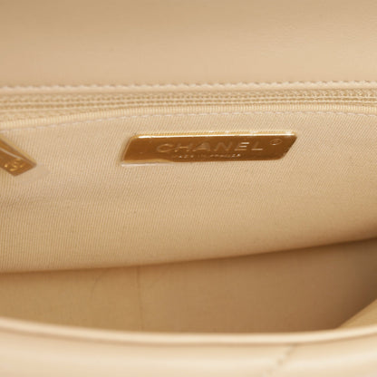 19 Small Flap Bag Beige