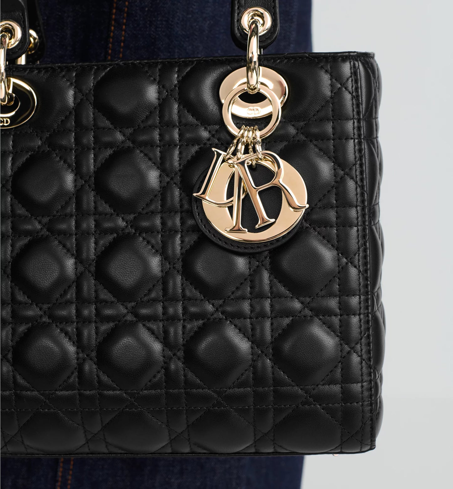Borsa grande Lady Dior Nera