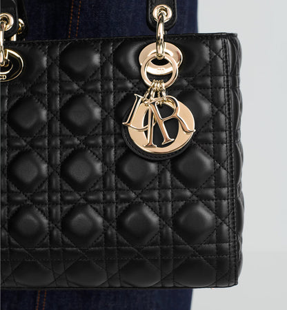 Borsa grande Lady Dior Nera
