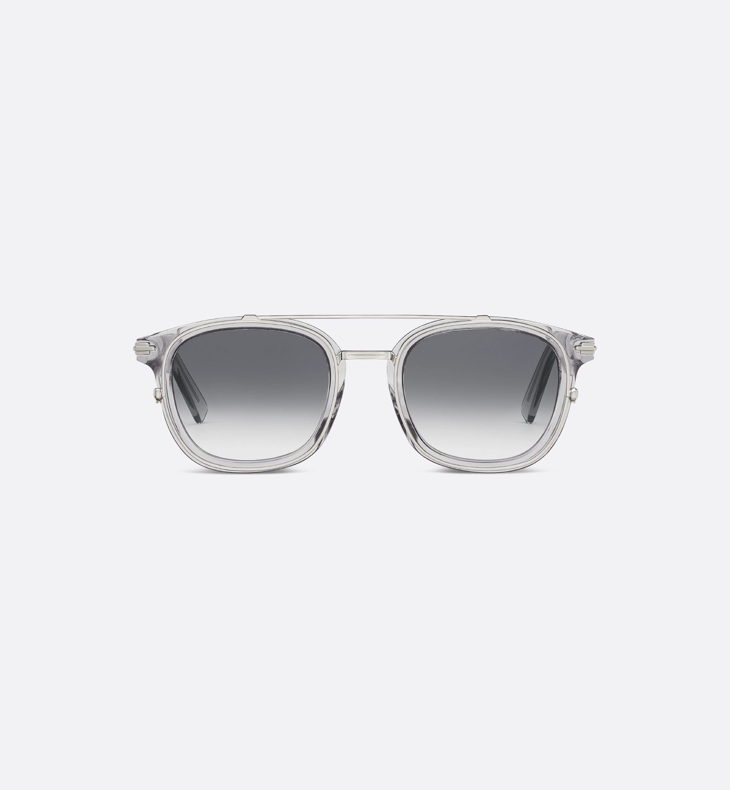 BlackSuit S14I Men's Grey Transparent Square Bio-Acetate Sunglasses