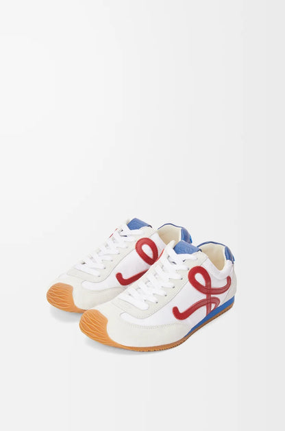 Sneaker Ballet Runner 2.0 in nylon Bianco/Rosso