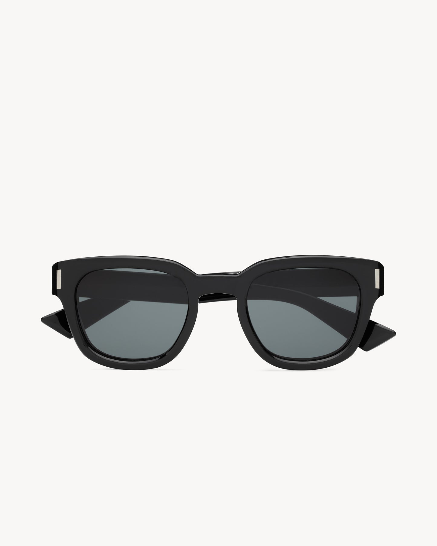 MEN'S BLACK THICK ACETATE FRAME SUNGLASSES