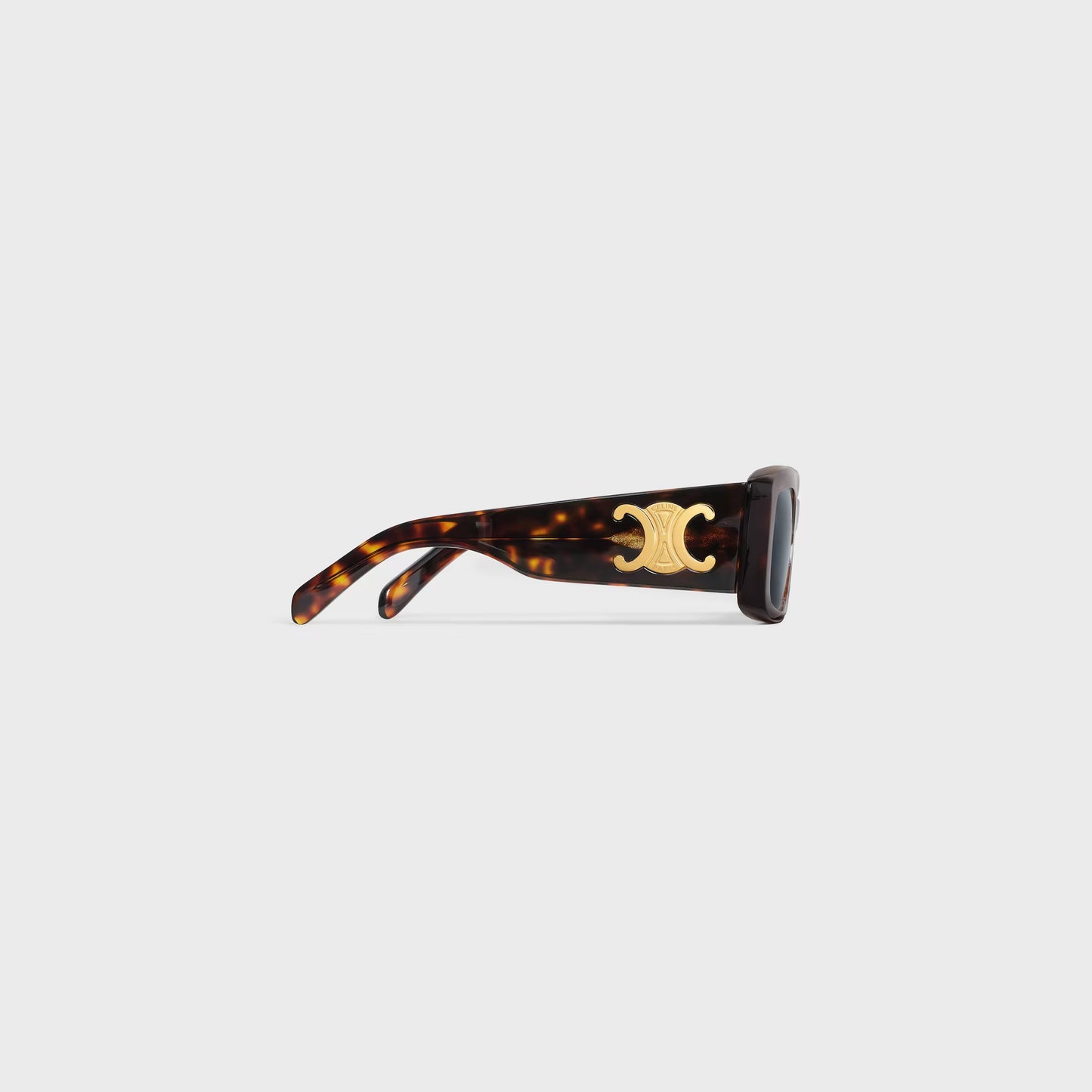 Occhiali da sole Triomphe XL 01 in acetato avana rosso donna