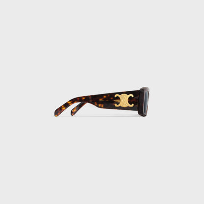 Occhiali da sole Triomphe XL 01 in acetato avana rosso donna