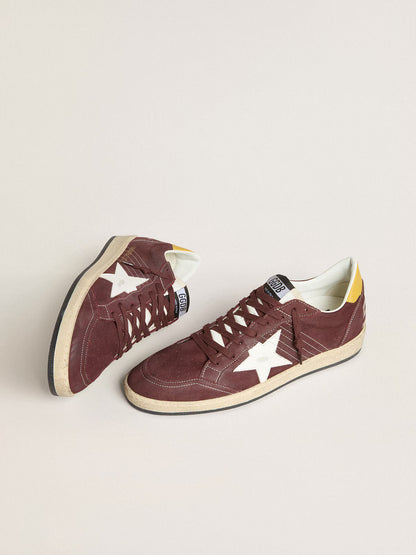 Chocolate nubuck with star and leather tag