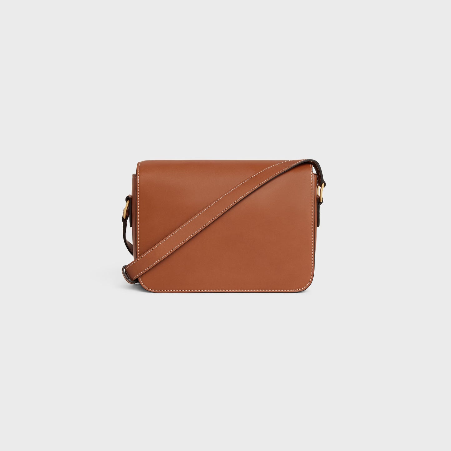 Borsa Teen Triomphe in pelle di vitello naturale CUOIO