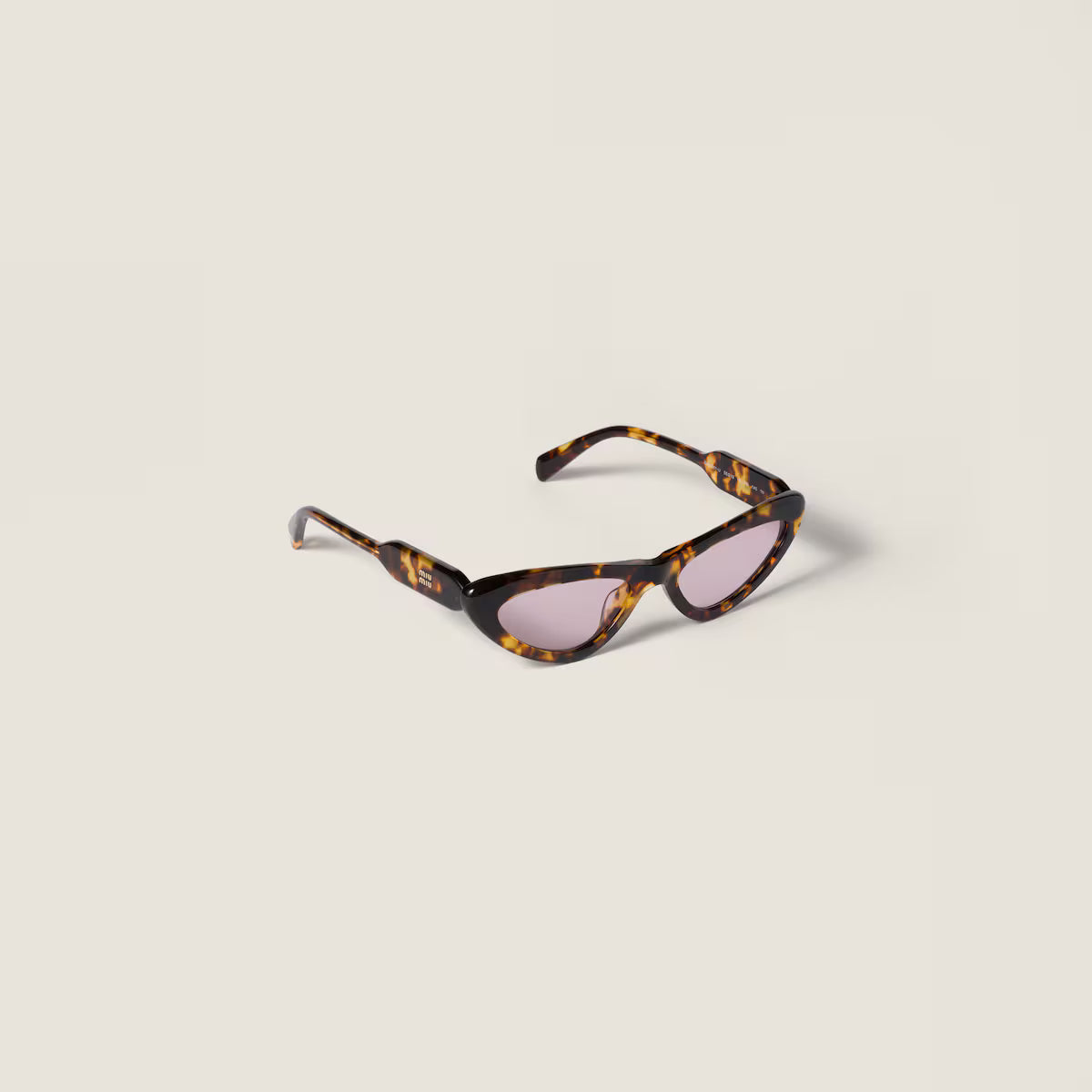 Cat-Eye-Sonnenbrille mit rosa Gläsern