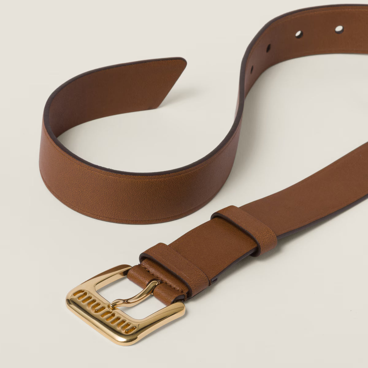 Oak nappa leather belt 3cm