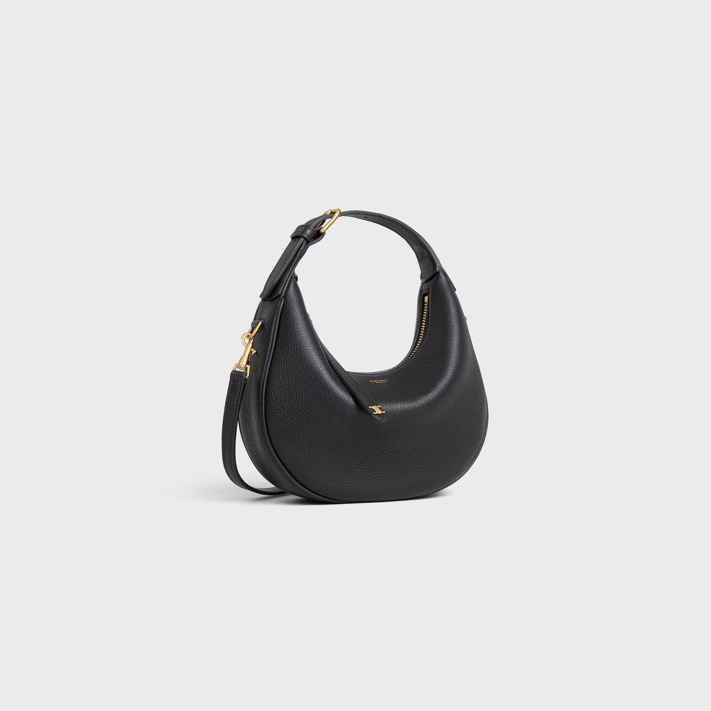 Borsa Lulu Teen in pelle di vitello granata nero