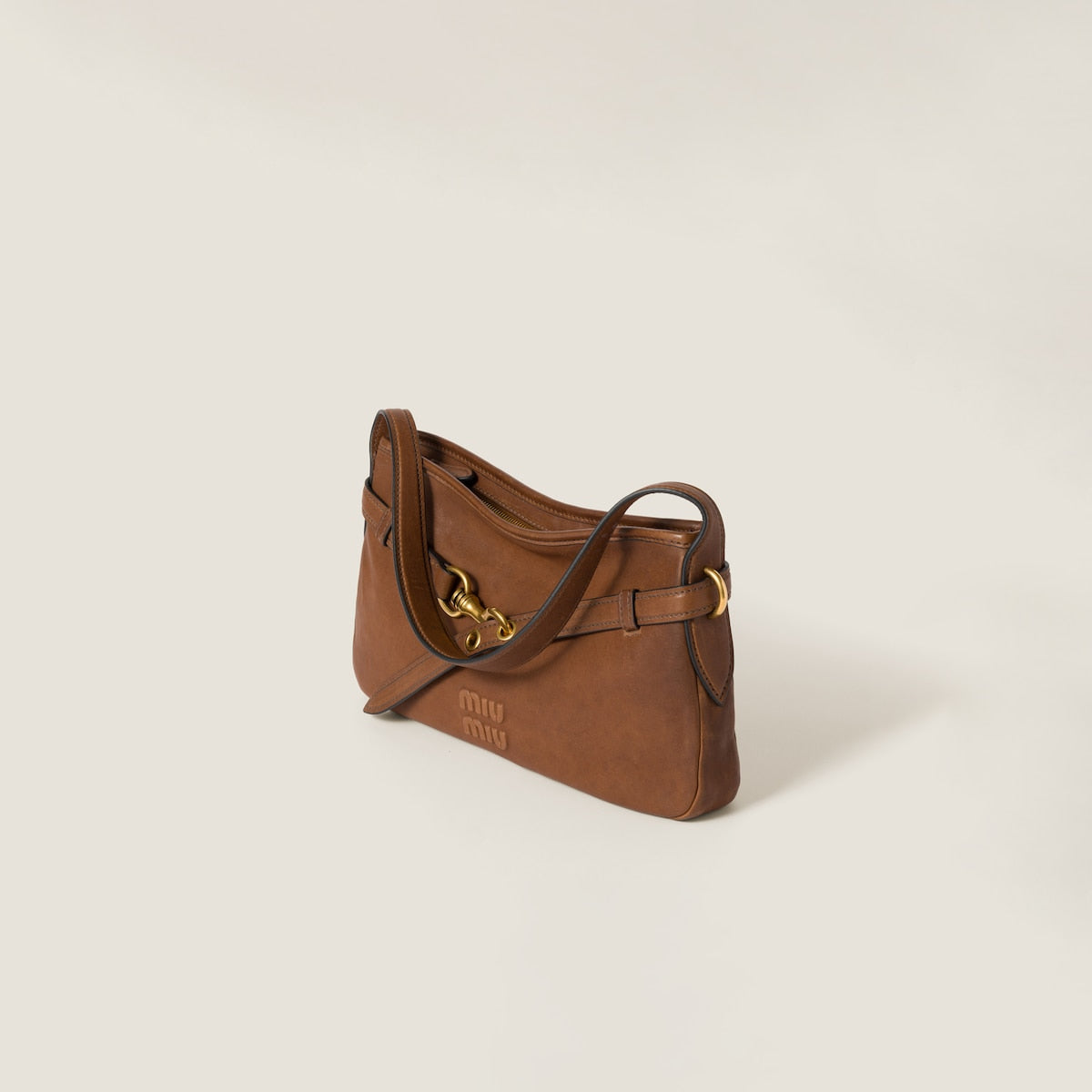 Regular Aventure bag in brown nappa leather