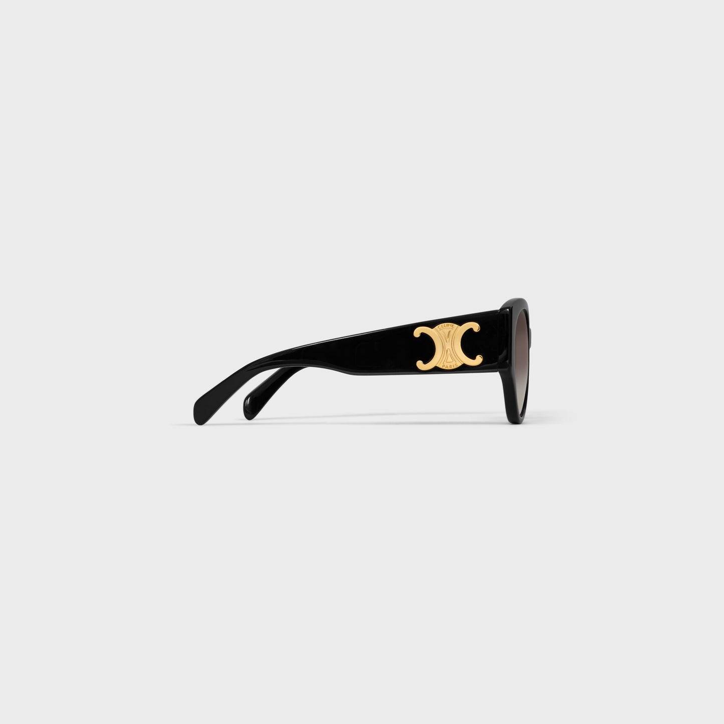 Occhiali da sole Triomphe XL 03 in acetato nero donna
