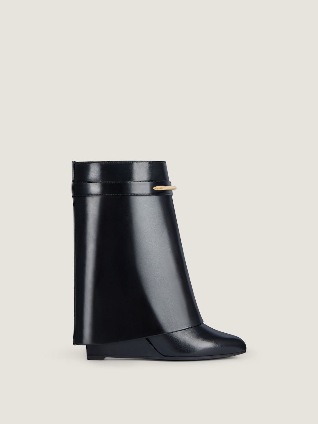 Shark Stiefeletten aus schwarzem Leder