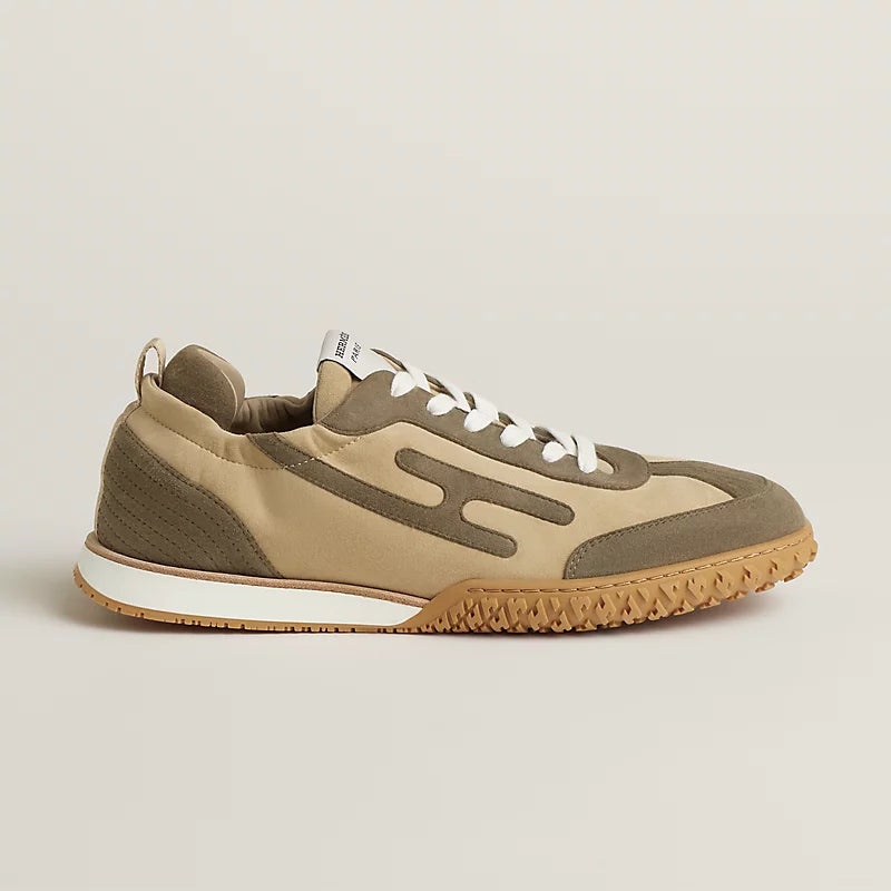 Jet Sneaker Leinenbeige / Tundragrün