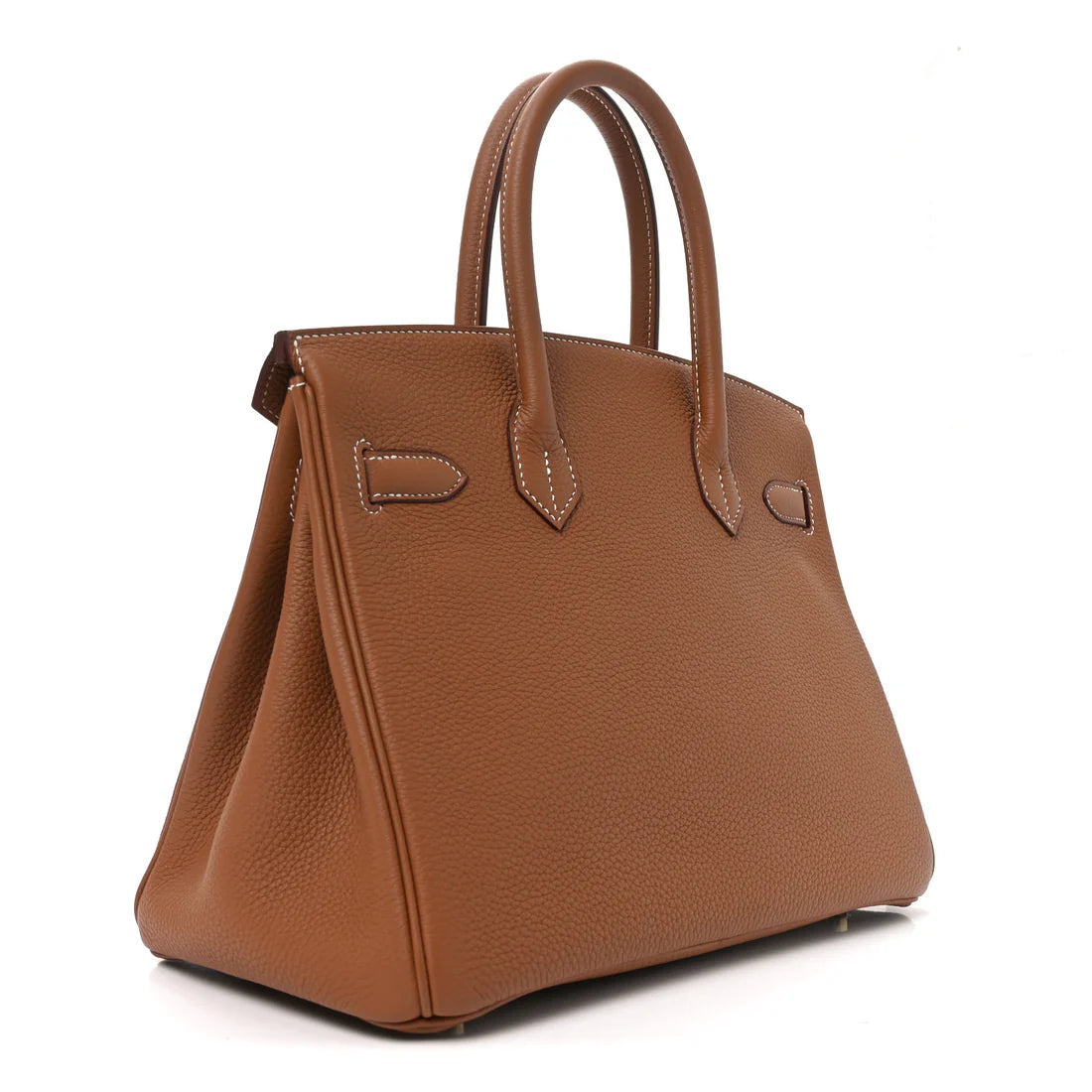 Birkin 25 Gold Togo mit goldfarbenen Beschlägen