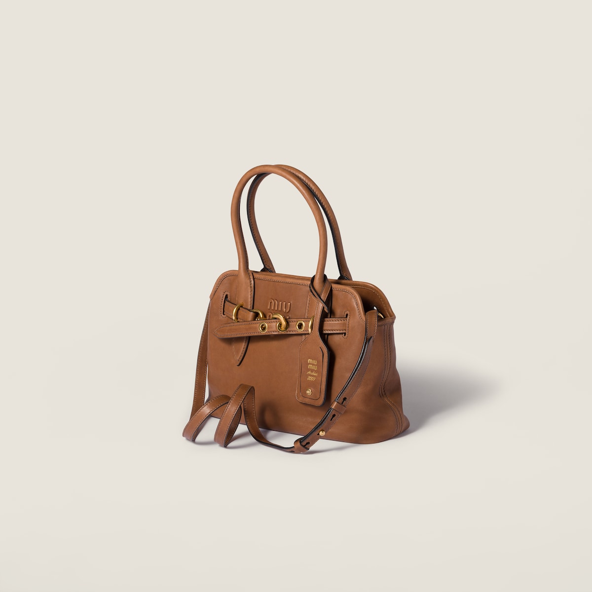 Abenteuertasche aus Eichen-Nappa