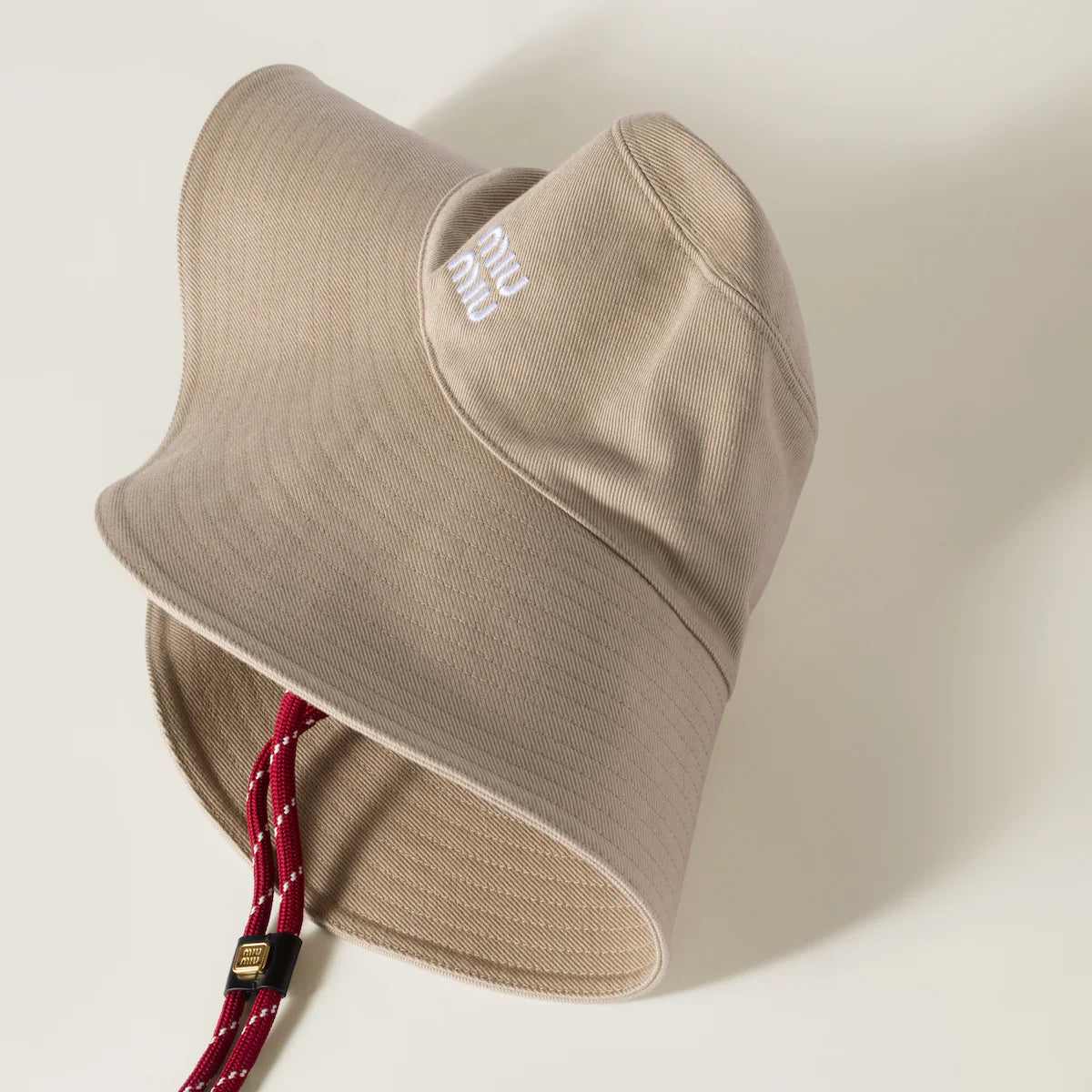 Denim hat Beige/Amaranth