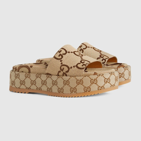 Women's platform slider sandal