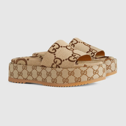 Women's platform slider sandal