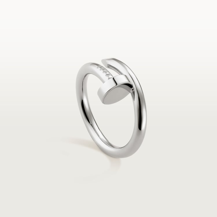 Juste un Clou ring, classic model, in white gold