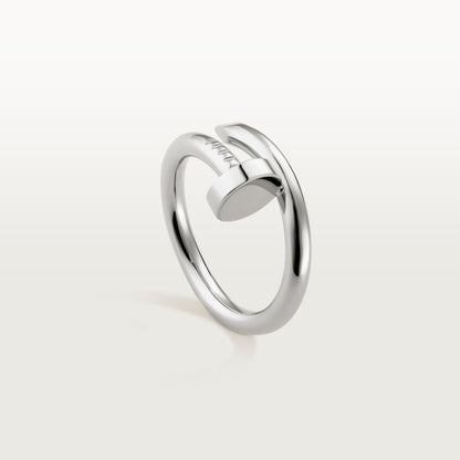 Juste un Clou ring, classic model, in white gold