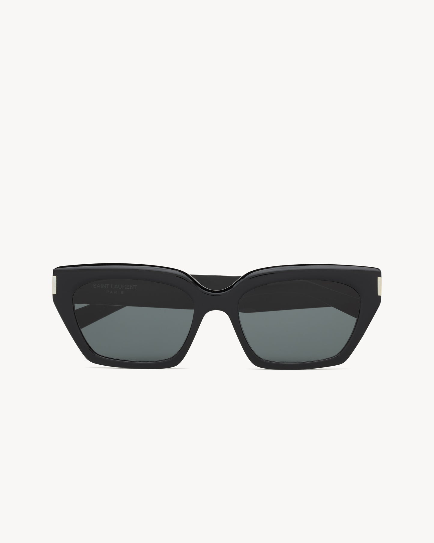 WOMEN'S GEOMETRIC CAT-EYE SUNGLASSES WITH BLACK ACETATE FRAME