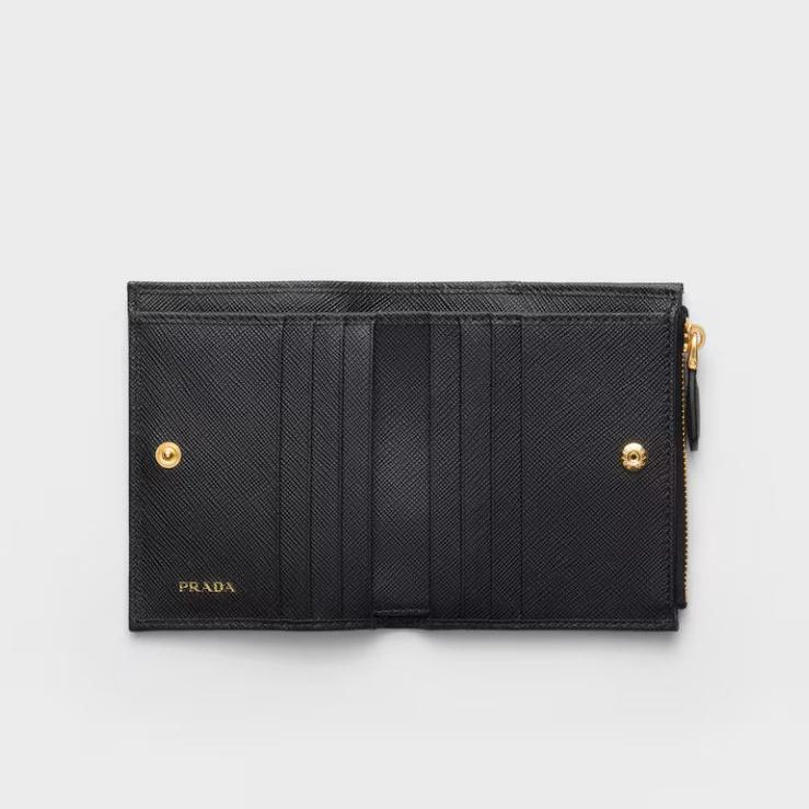 Small Saffiano Black Wallet