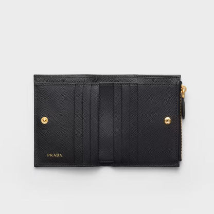 Small Saffiano Black Wallet