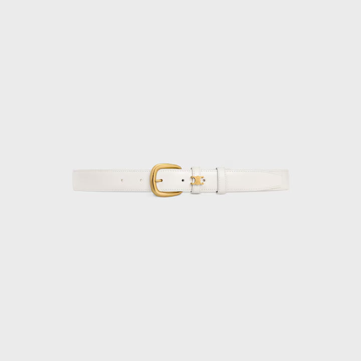 Cintura Vivienne da 25mm in pelle Taurillon Riso donna