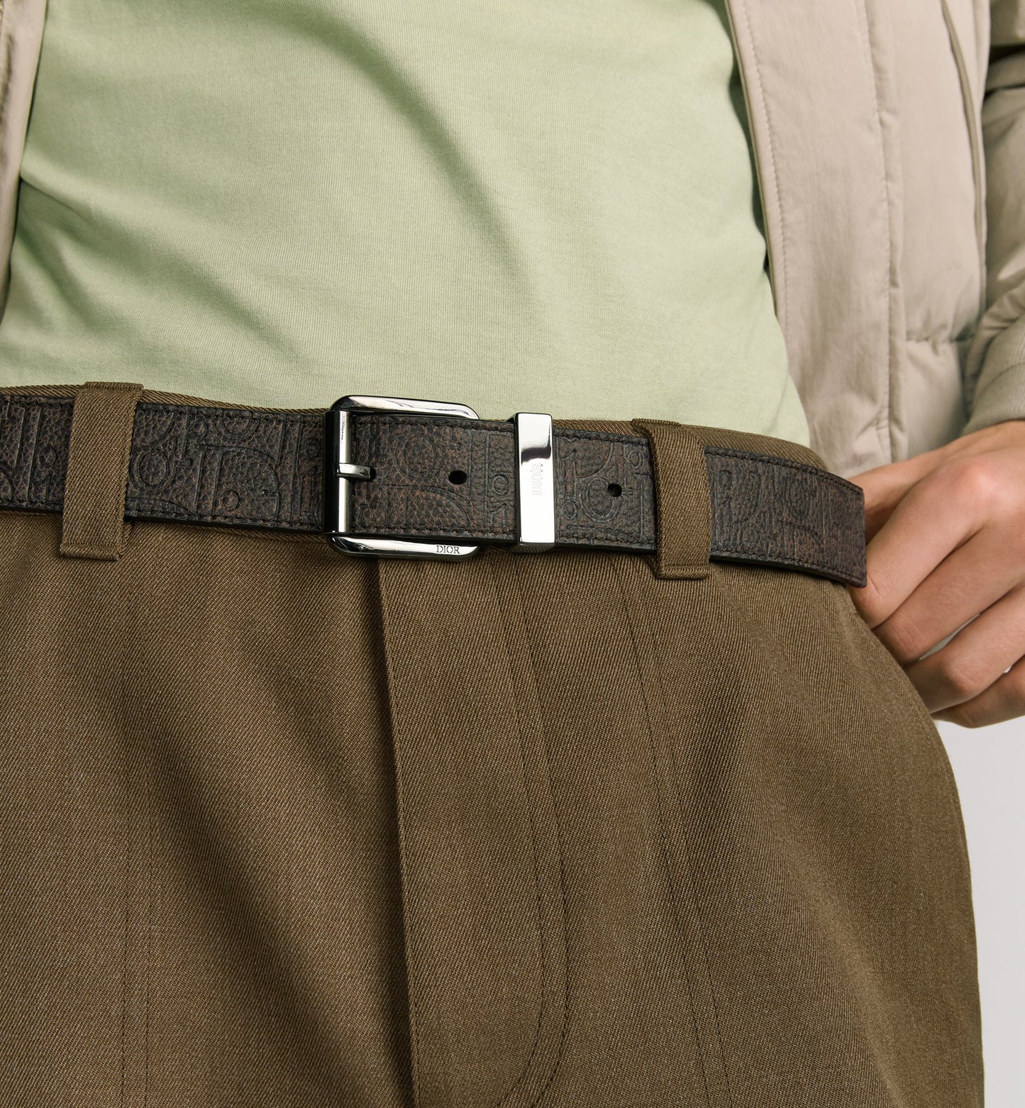 Gravity brown vintage leather 35 mm men's belt