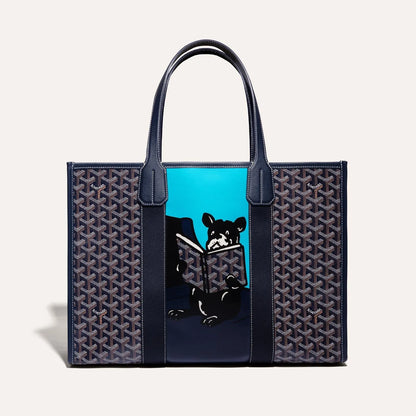 Villette Tote Bag MM Navy Blue