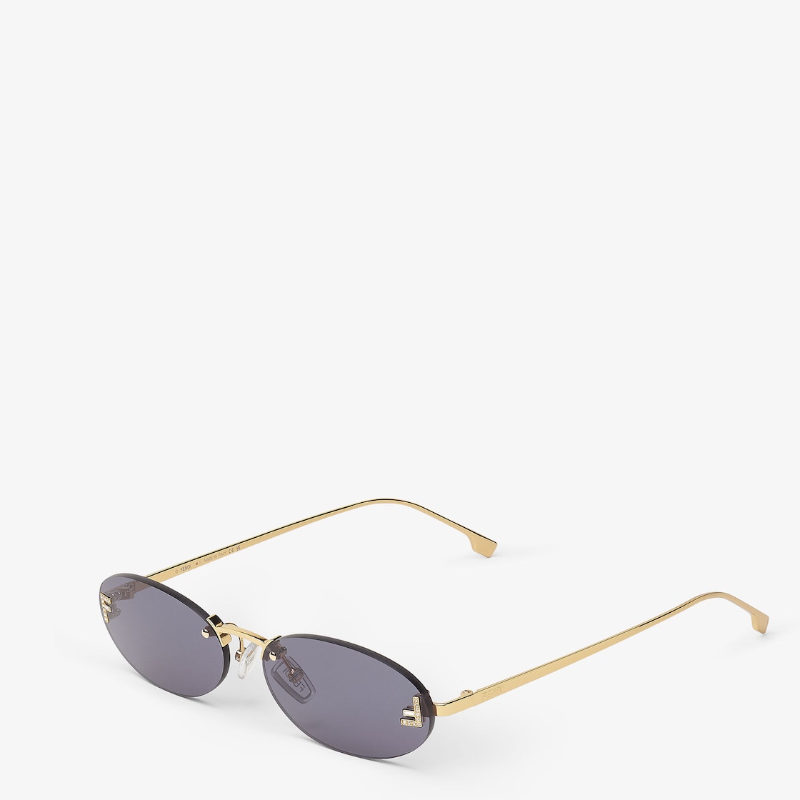 First Crystal Fashion Show women's blue sunglasses