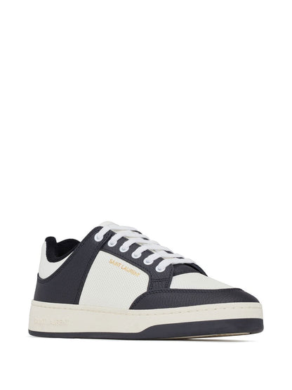SL/61 low-top sneakers in black/white calfskin