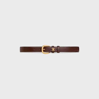 Cintura Vivienne da 25mm in pelle Taurillon Castagna donna