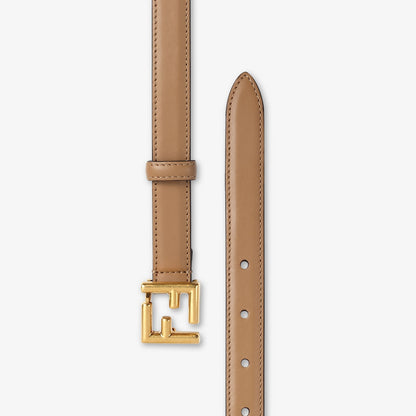 Women's brown leather belt