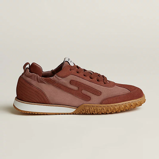 Jet sneaker rosa antico / rosso seppia