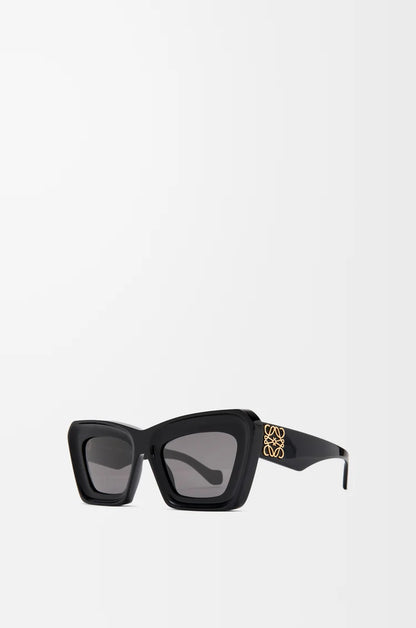 Occhiali da sole cat-eye Beveled Nero