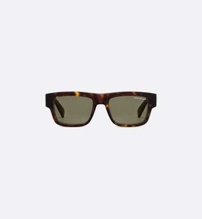 Men's Oblique S3I rectangular tortoiseshell sunglasses