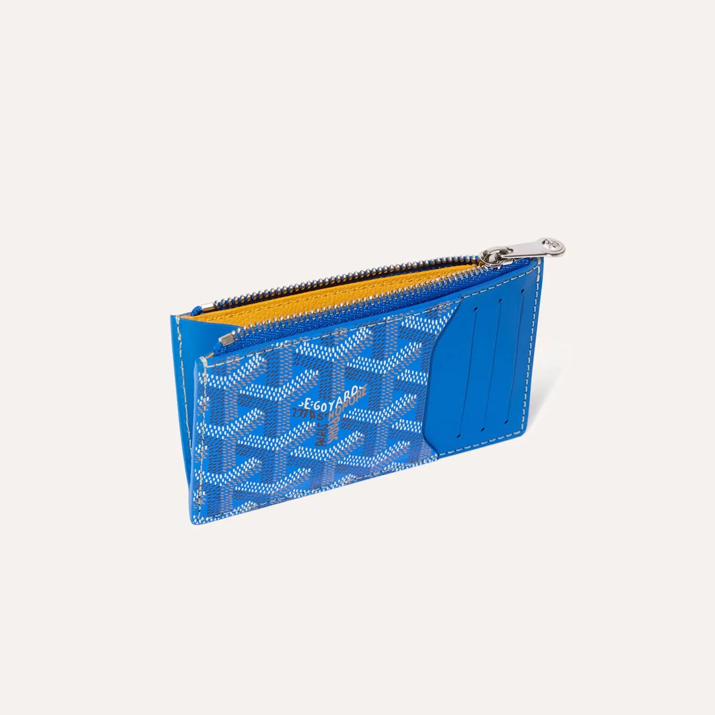 Bourbon zipped card holder Sky Blue