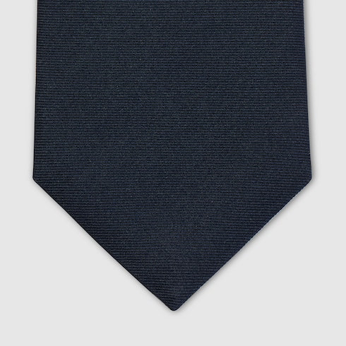 Web blue jacquard silk tie