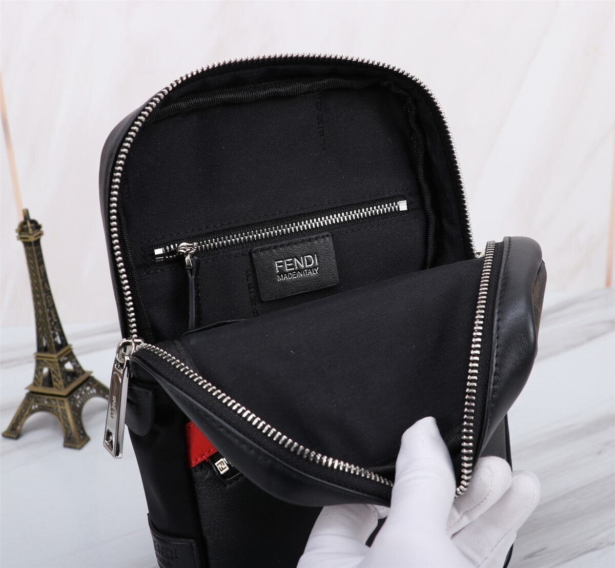 Borsa a tracolla FF Jacquard Multicolore