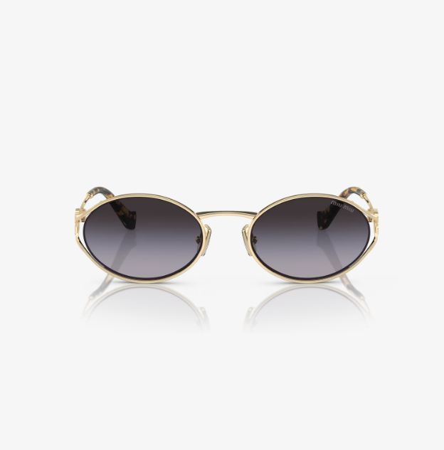 Gold frame sunglasses Gray lenses