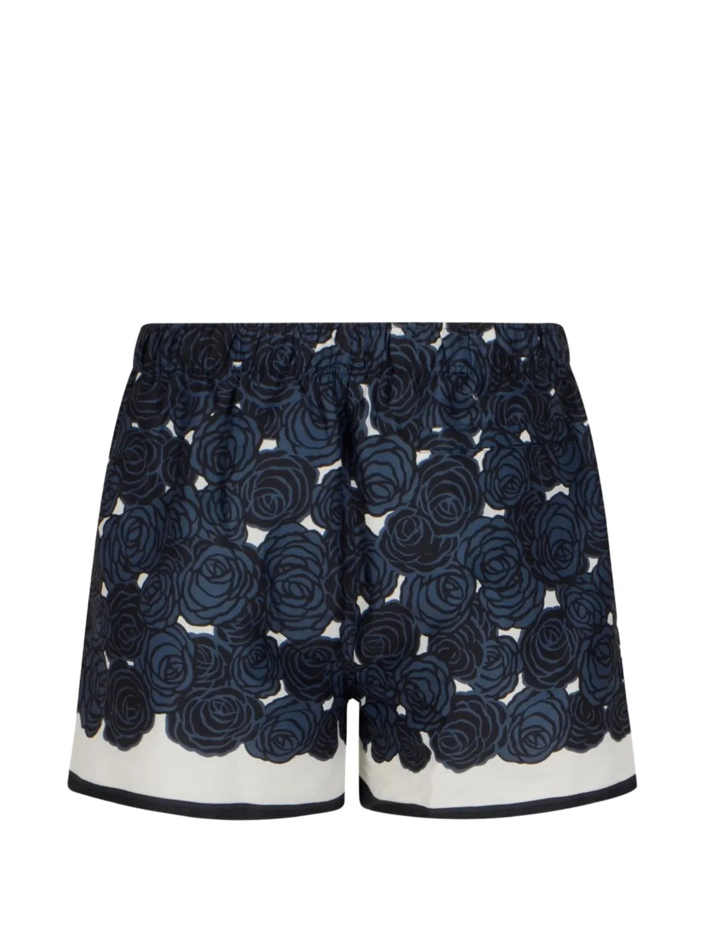 Costume da bagno con stampa floreale navy