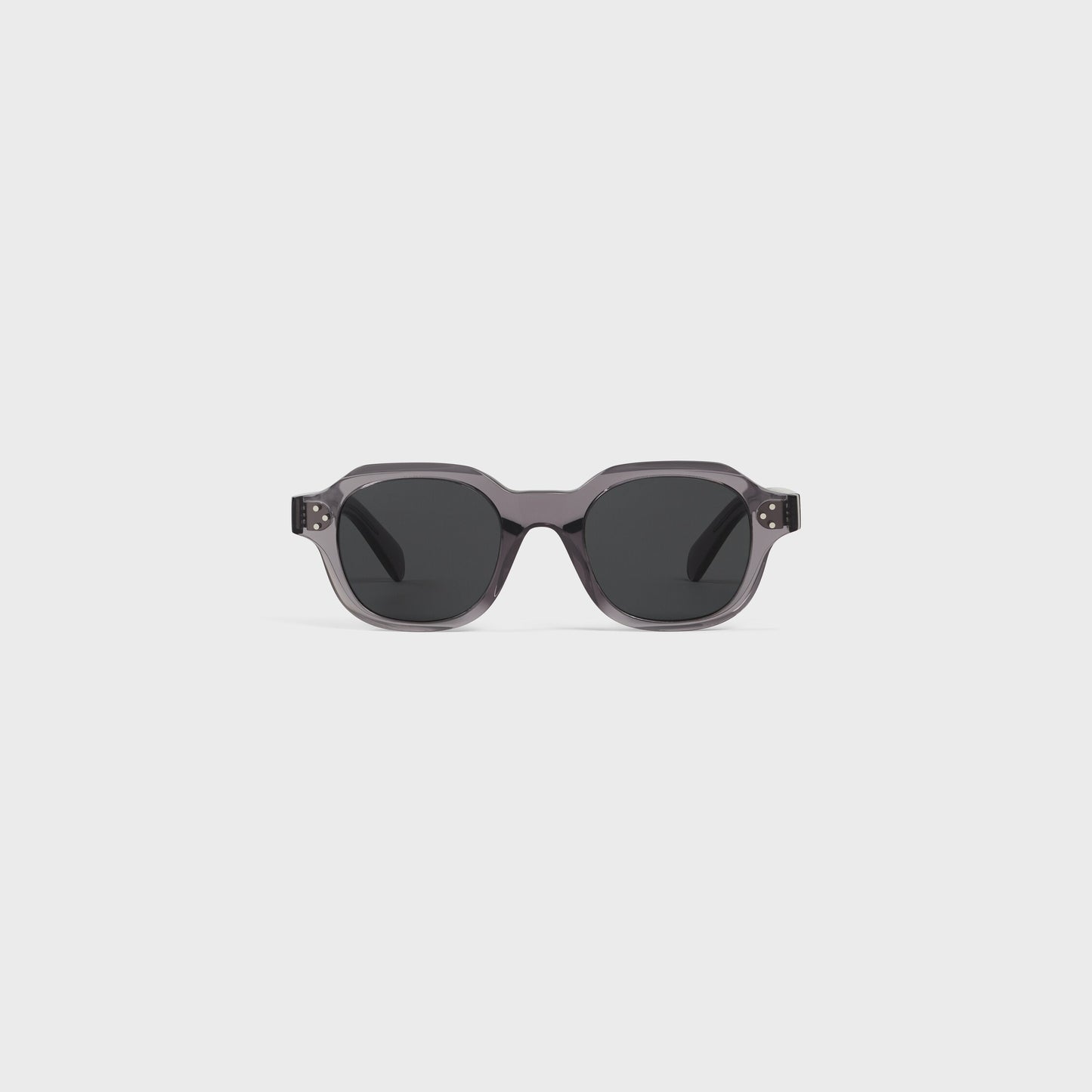 Occhiali da sole Black Frame 60 in acetato grigio transparente